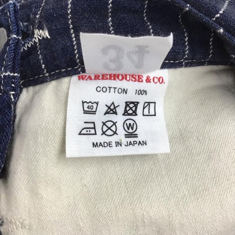 ウエアハウス WAREHOUSE サロペット・オーバーオール サロペット、オーバーオール オーバーオール つなぎ オールインワン L ストライプ インディゴ / インディゴ / メンズ USED 古着 中古 10149069