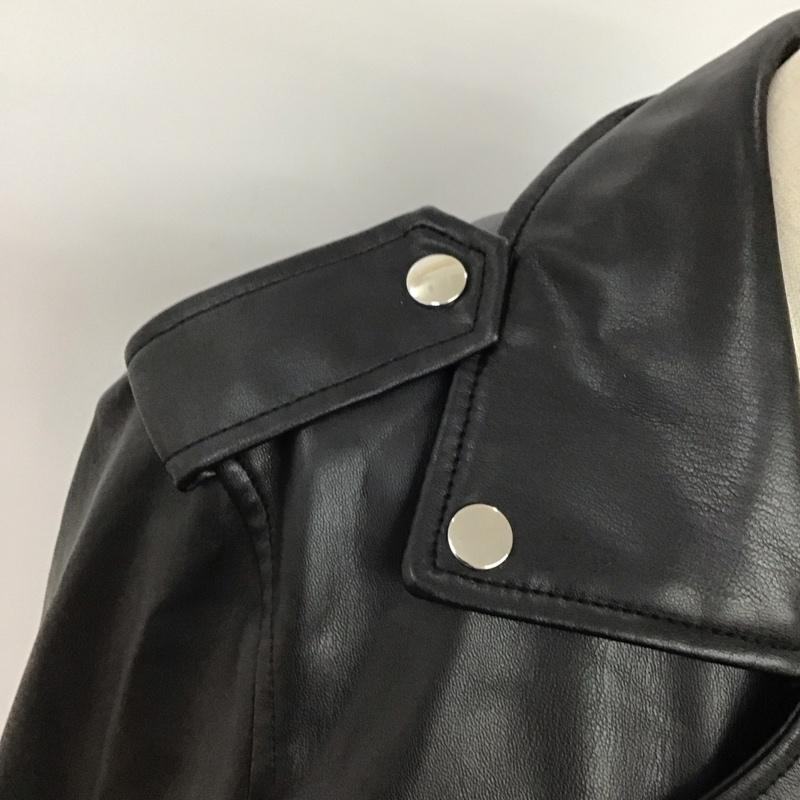 ザラ ZARA ジャケット、上着 ライダース 3046 231 800 ダブルライダース フェイクレザー XS 無地 黒 / ブラック / レディース USED 古着 中古 10116184