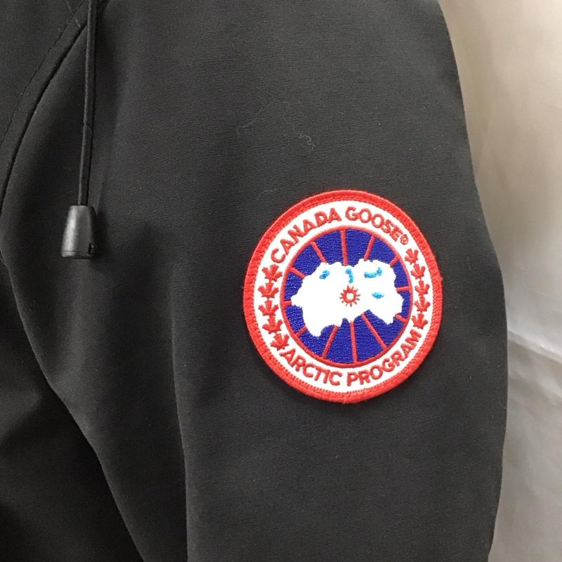 カナダグース CANADA GOOSE コート ダウンコート 68F8490 ダウンジャケット S ロゴ、文字 黒 / ブラック / メンズ USED 古着 中古 10112404
