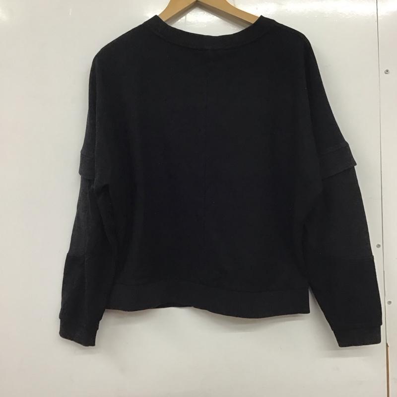 ザラ ZARA TRAFALUC カットソー 長袖 長袖カットソー 無地カットソー クルーネック S 無地 黒 / ブラック / レディース USED 古着 中古 10136460