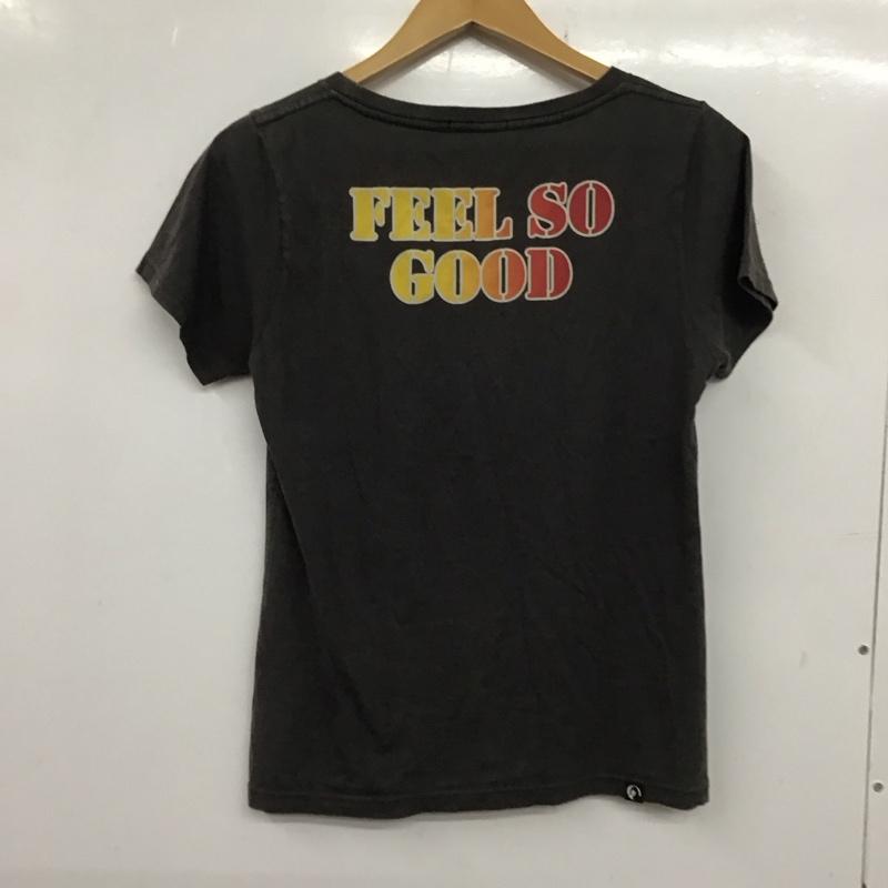 ヒステリックグラマー HYSTERIC GLAMOUR Tシャツ 半袖 半袖カットソー プリントTシャツ クルーネックカットソー FREE プリント 黒 / ブラック / レディース USED 古着 中古 10136749