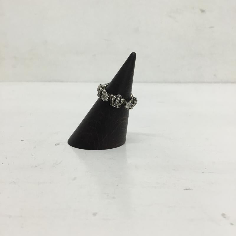 ジャスティンディヴィス JUSTIN DAVIS アクセサリー 指輪 クラウン 王冠 SRJ325 CHERISH STONE 黒 / ブラック / メンズ USED 古着 中古 10129022