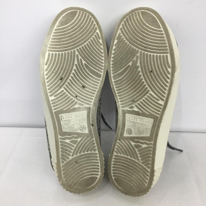 ザラ ZARA スニーカー スニーカー 2744 001 004 ローカット EU36 ダークグレー / ダークグレー / レディース USED 古着 中古 10126570