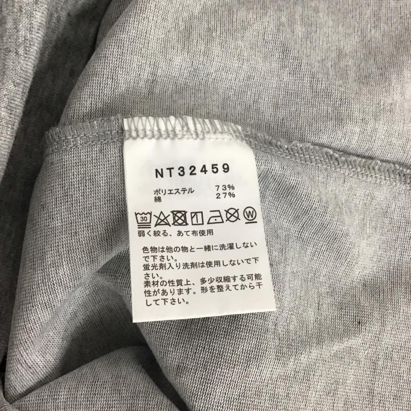 ザノースフェイス THE NORTH FACE Tシャツ 半袖 nt32459 ナチュラルフェノメノン 半袖カットソー プリントTシャツ M ロゴ、文字 灰 / グレー / メンズ USED 古着 中古 10128700