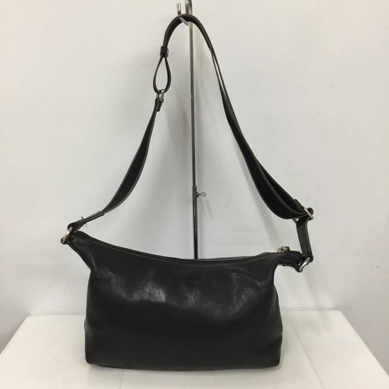 コーチ COACH ショルダーバッグ ショルダーバッグ F70559 レザー ロゴ、文字 黒 / ブラック / メンズ USED 古着 中古 10129954
