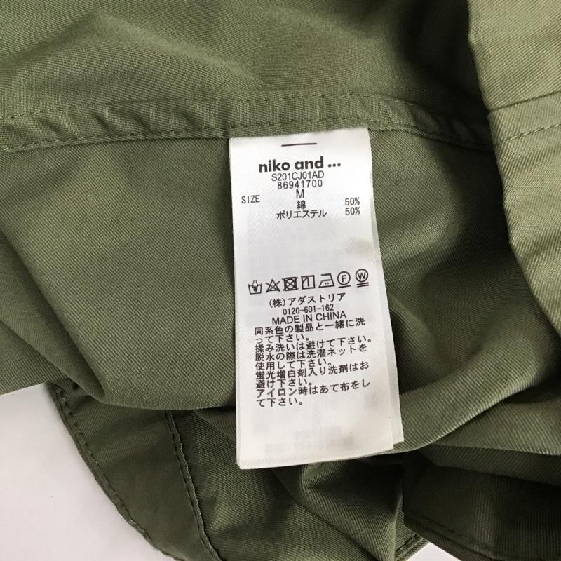 ニコアンド niko and... ジャケット、上着 ジャケット、ブレザー M 無地 カーキ / カーキ / レディース USED 古着 中古 10128453