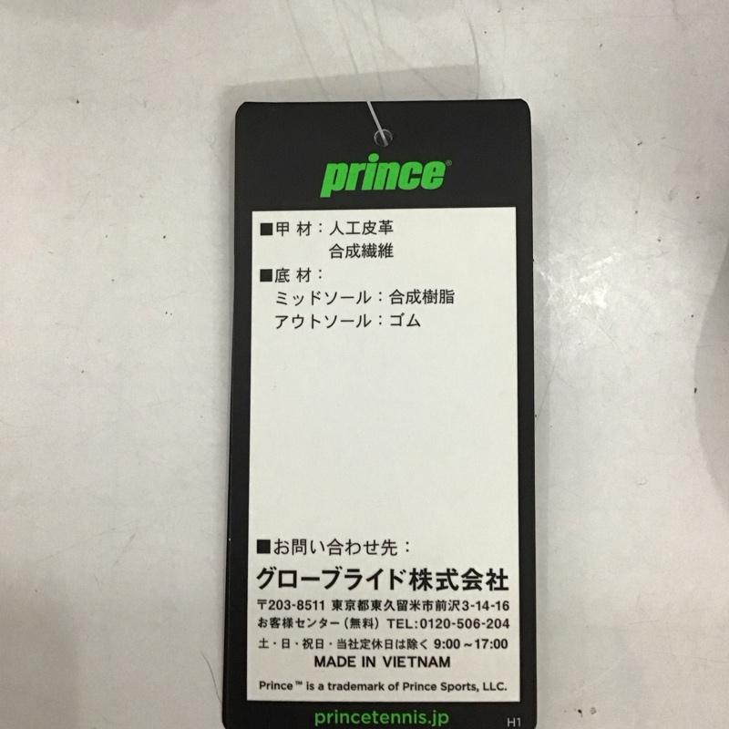 プリンス Prince シューズ シューズ DPS814 オールコート用 テニス 24.5cm 無地 白 / ホワイト / X 黒 / ブラック / X 赤 / レッド / レディース USED 古着 中古 10125232