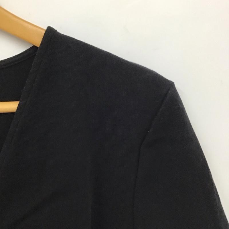 ザラ ZARA カットソー 半袖 L 無地 黒 / ブラック / レディース USED 古着 中古 10130236