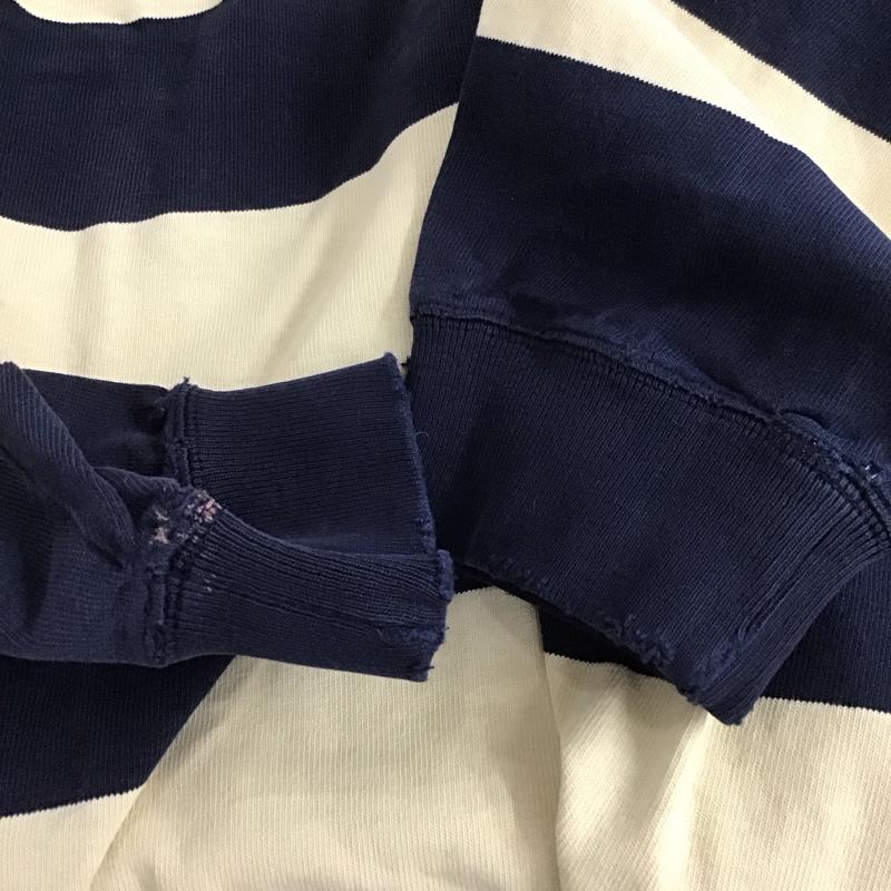ポロバイラルフローレン Polo by RALPH LAUREN ポロシャツ 長袖 長袖ポロシャツ 長袖カットソー カラーシャツ XXL ボーダー柄 マルチカラー / マルチカラー / メンズ USED 古着 中古 10137303