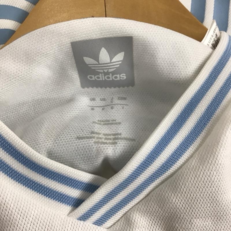 アディダス adidas Tシャツ 半袖 cw3372 MarkGonzale KROOKEDJERSEY 半袖カットソー スポーツウェア S ロゴ、文字 白 / ホワイト / メンズ USED 古着 中古 10128637