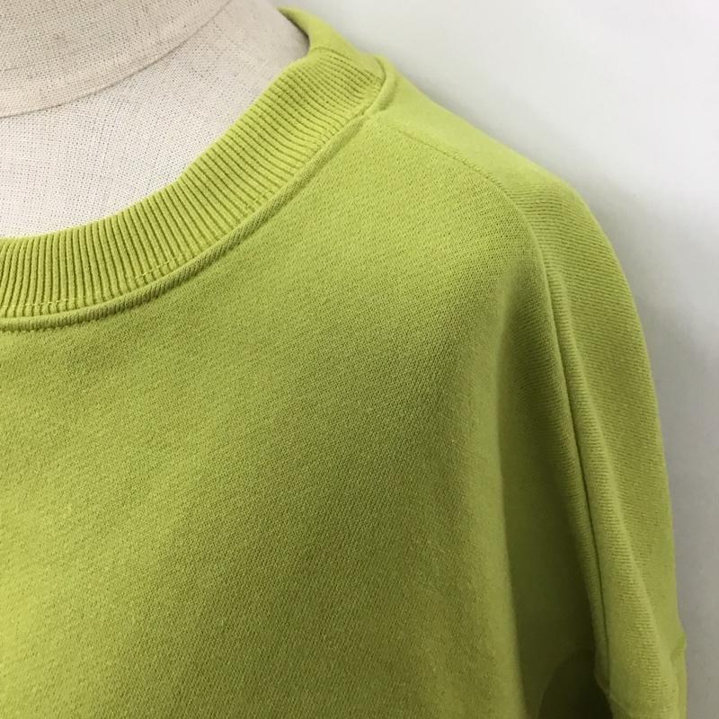 アズールバイマウジー AZUL BY MOUSSY トレーナー 長袖 250fat80-115i ショートカラースウェットトップス 長袖トレーナー S 無地 緑 / グリーン / レディース USED 古着 中古 10114508
