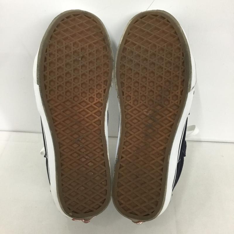 バンズ VANS スニーカー スニーカー 721356 OLD SKOOL ハイカット 23.5cm 23.5cm ロゴ、文字 白 / ホワイト / X 紺 / ネイビー / レディース USED 古着 中古 10127779