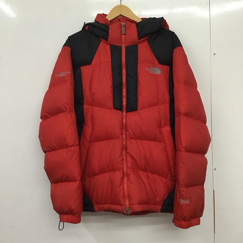 ザノースフェイス THE NORTH FACE ジャケット、上着 ジャンパー、ブルゾン ジップアップジャケット ナイロンジャケット アウター パーカージャケット L ロゴ、文字 黒 / ブラック / X 赤 / レッド / メンズ USED 古着 中古 10133610