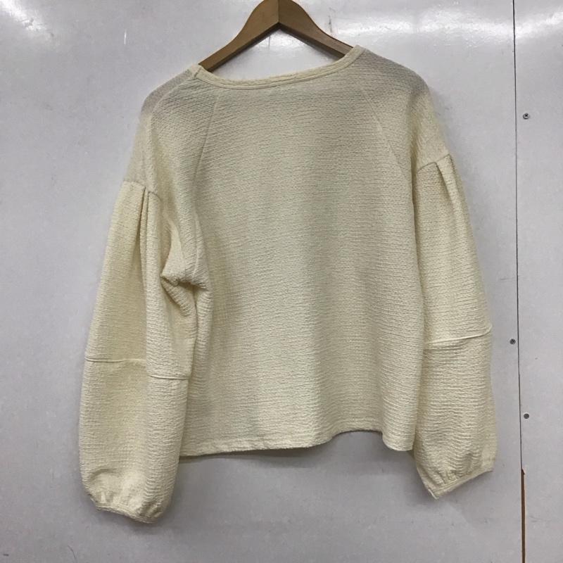 レプシィム LEPSIM カットソー 長袖 FREE 無地 オフホワイト / オフホワイト / レディース USED 古着 中古 10137387