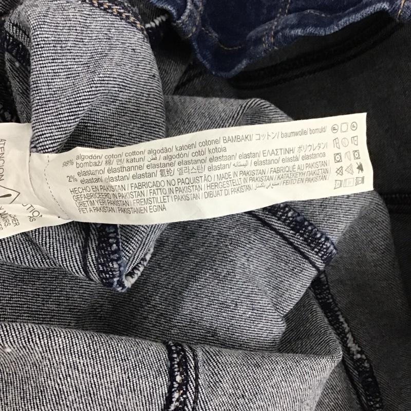 ザラ ZARA ワンピース ミニスカート デニム 半袖ワンピース S 無地 インディゴ / インディゴ / レディース USED 古着 中古 10139366