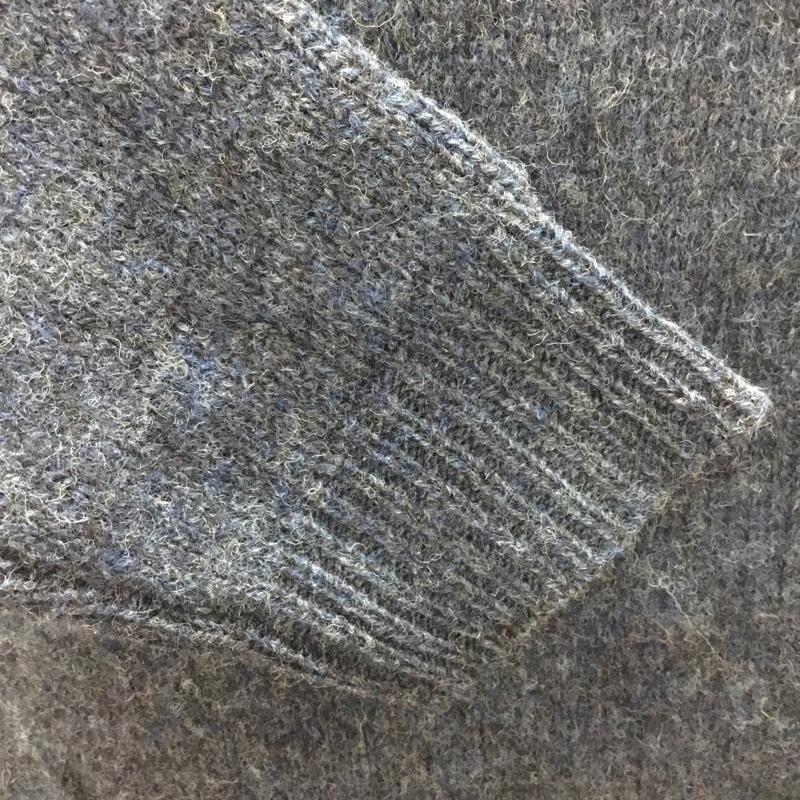 エーグル AIGLE ニット、セーター 長袖 長袖ニットカットソー ニット セーター クルーネックニット M 無地 紺 / ネイビー /  メンズ USED 古着 中古 10113331