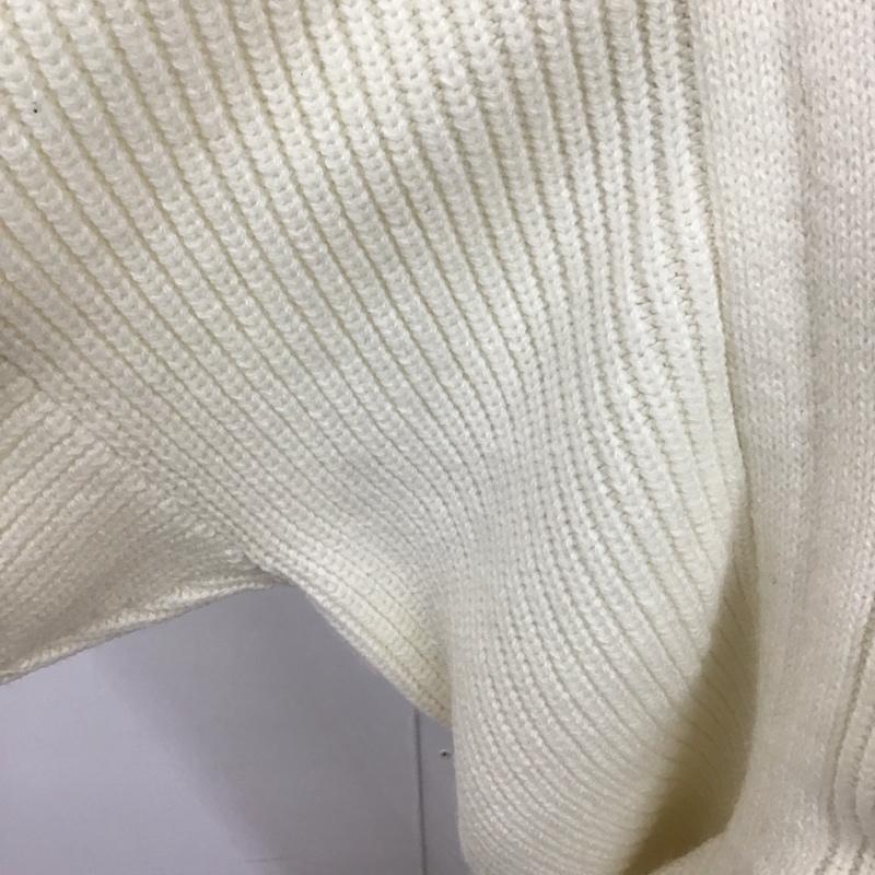 ロペピクニック ROPE PICNIC ニット、セーター 長袖 タートルネック 38 無地 白 / ホワイト / レディース USED 古着 中古 10123608
