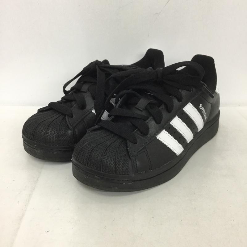 アディダス adidas スニーカー スニーカー JI0079 Superstar2 22cm 22.0cm ロゴ、文字 黒 / ブラック / X 白 / ホワイト / レディース USED 古着 中古 10137389