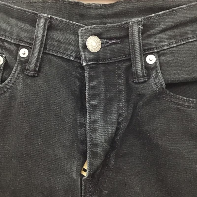 リーバイス Levi s パンツ デニム、ジーンズ 28インチ 無地 黒 / ブラック / メンズ USED 古着 中古 10129946