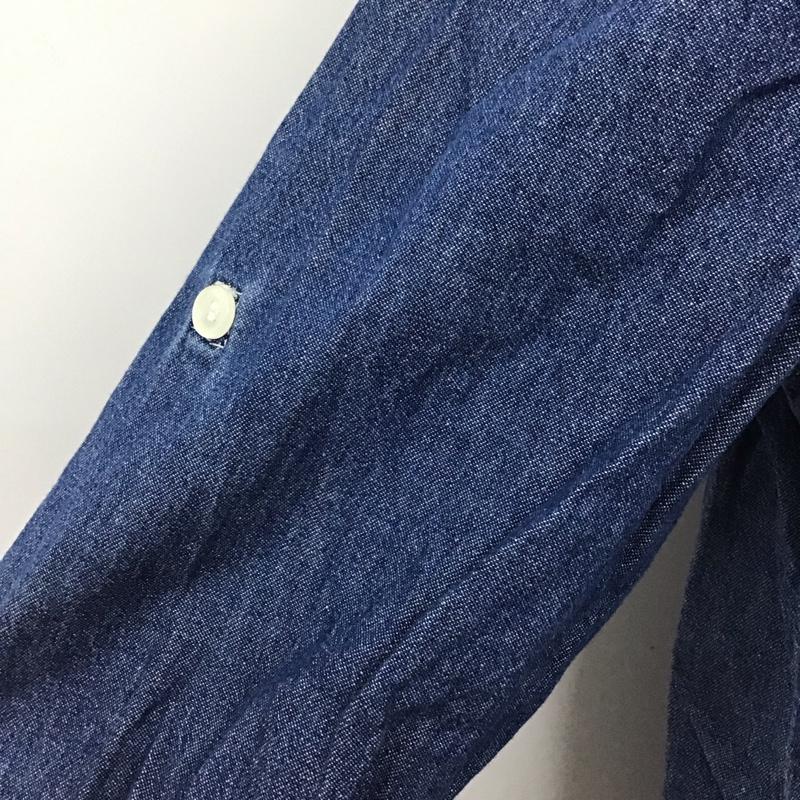 チチカカ TITICACA ワンピース ミニスカート デニムシャツワンピース 七分袖 M 刺繍 インディゴ / インディゴ / レディース USED 古着 中古 10114910