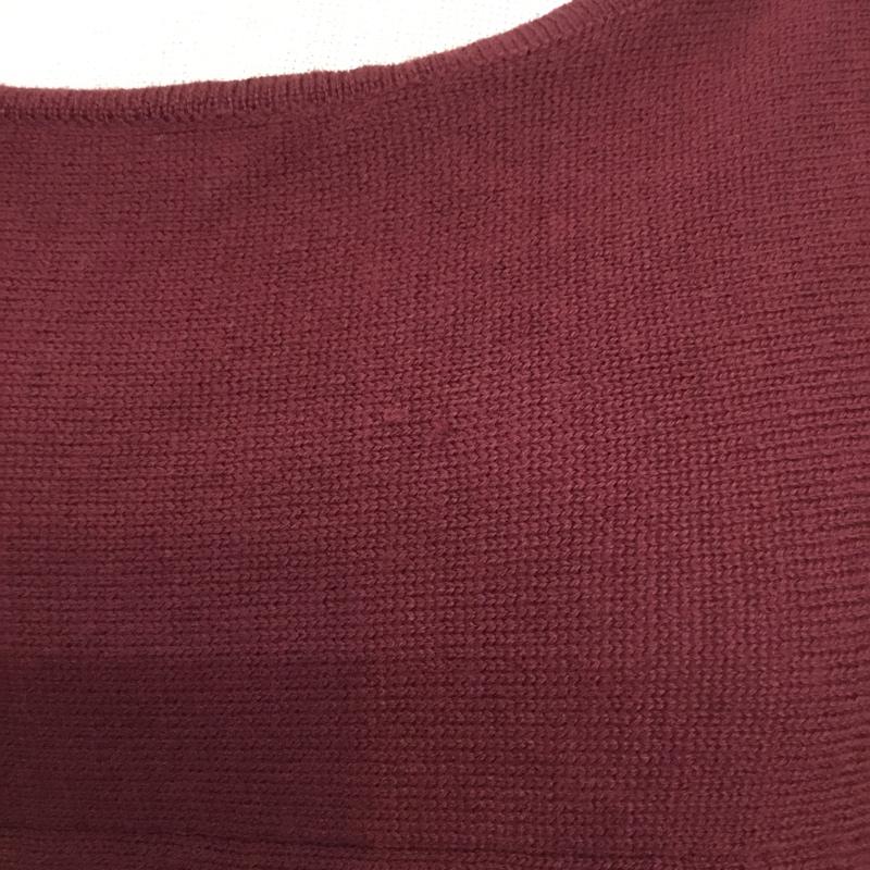 アパートバイローリーズ apart by lowrys ニット、セーター 七分袖 FREE 無地 えんじ / ワインレッド / レディース USED 古着 中古 10045231
