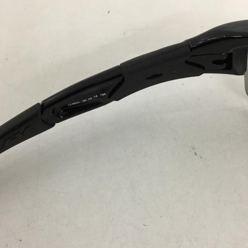オークリー OAKLEY めがね・サングラス サングラス 12-900J FLAK JACKET スポーツサングラス ミラーレンズ 箱有 ロゴ、文字 黒 / ブラック / メンズ USED 古着 中古 10129374