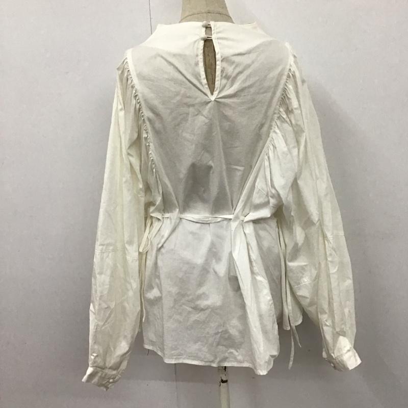ジーナシス JEANASIS カットソー 長袖 JS063785MC ソデボリュームコードBL FREE 無地 白 / ホワイト / レディース USED 古着 中古 10122569