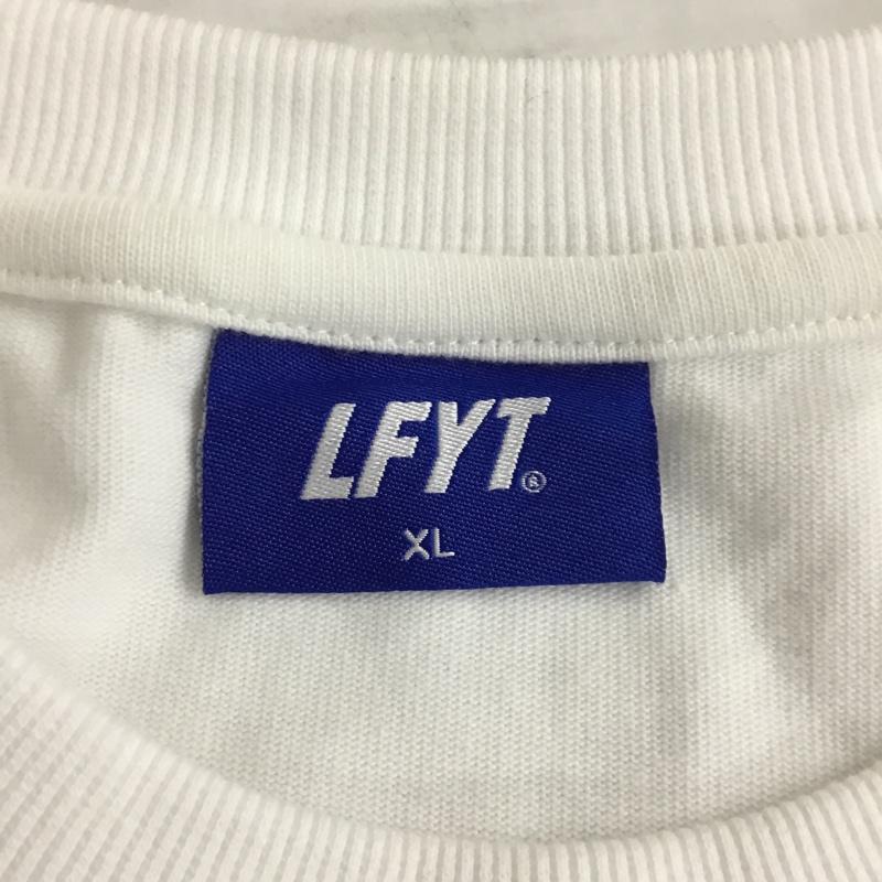 ラファイエット Lafayette Tシャツ 半袖 半袖カットソー プリントTシャツ クルーネックカットソー XL ロゴ、文字 白 / ホワイト /  メンズ USED 古着 中古 10110016