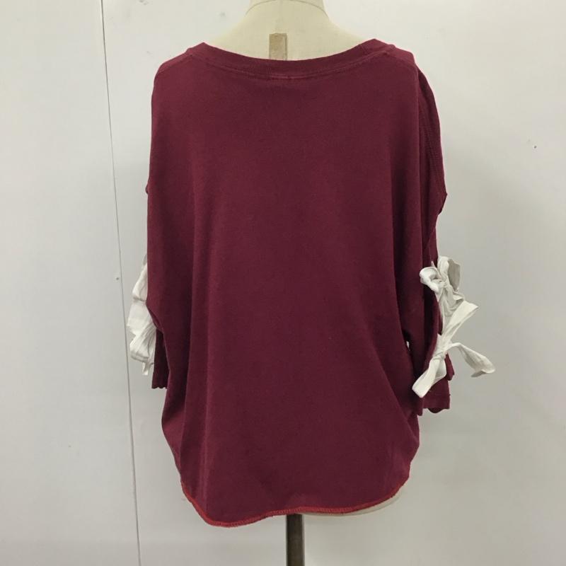古着 USED Tシャツ 半袖 プリント えんじ / ワインレッド / レディース USED 古着 中古 10121281