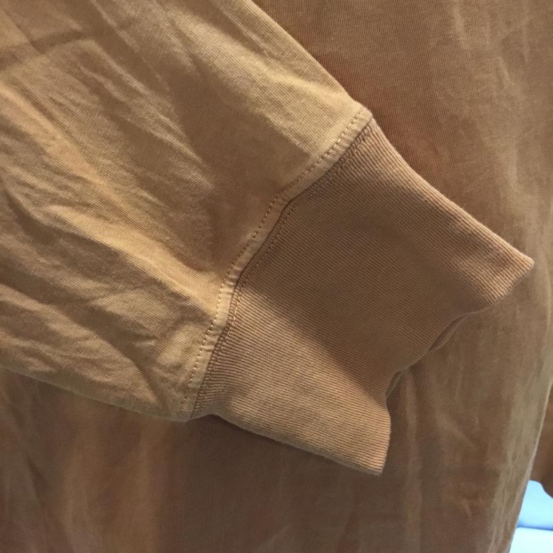 ポールスミス Paul Smith Tシャツ 長袖 長袖カットソー ロングスリーブカットソー クルーネックカットソー L ロゴ、文字 キャメル / キャメル / メンズ USED 古着 中古 10106580
