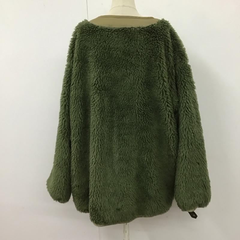 フリークスストア FREAK S STORE ジャケット、上着 ジャケット、ブレザー 1153248901440 ミリタリー 2WAY ボアショートコート リバーシブルジャケット FREE 無地 カーキ / カーキ / レディース USED 古着 中古 10120582