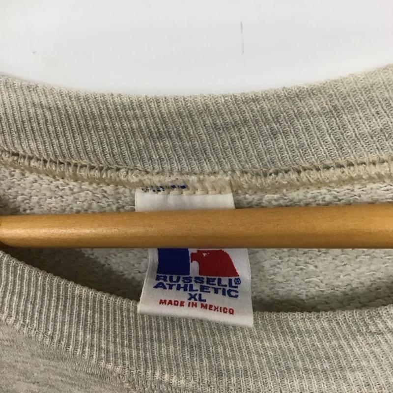 ラッセルアスレティック Russell Athletic トレーナー 長袖 長袖トレーナー スウェット クルーネック プルオーバー 90s 00s XL ロゴ、文字 灰 / グレー / メンズ USED 古着 中古 10139537