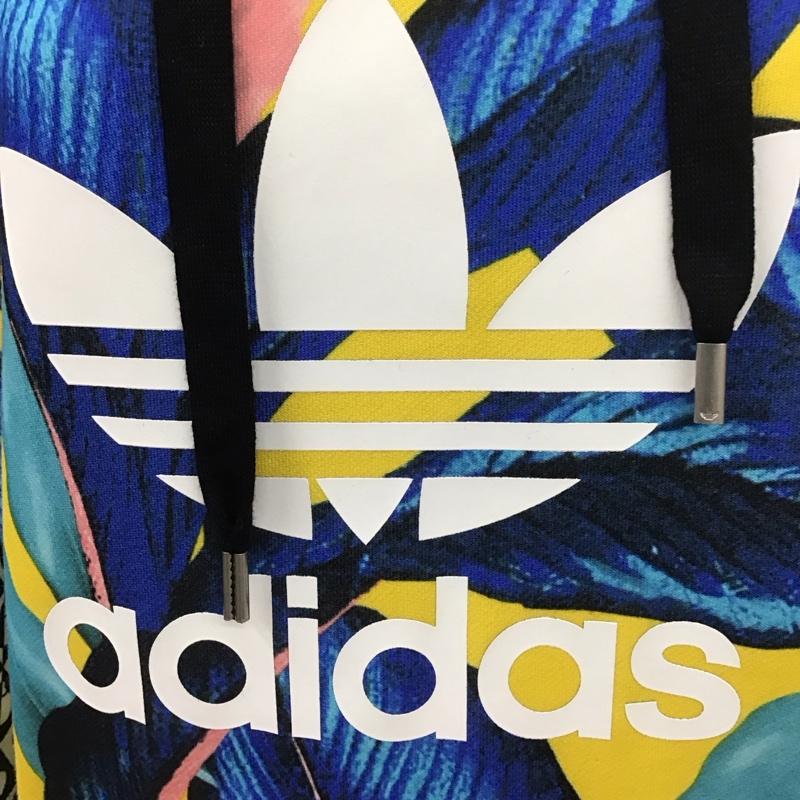 アディダス adidas パーカー 長袖 dh3058 長袖パーカー スポーツウェア スウェット ジャージ S ロゴ、文字 マルチカラー / マルチカラー / レディース USED 古着 中古 10111909