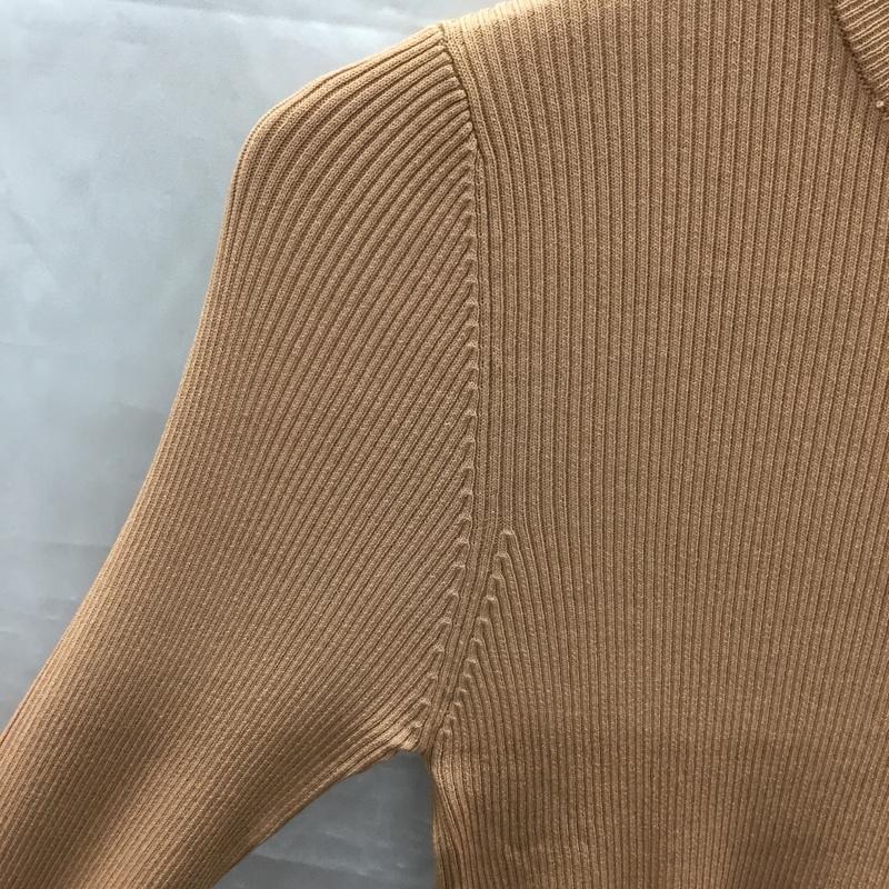ザラ ZARA カットソー 長袖 M 無地 ベージュ / ベージュ / レディース USED 古着 中古 10121993