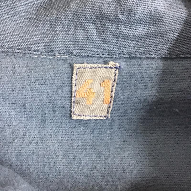 ミリタリー ミリタリー シャツ、ブラウス 長袖 ミリタリーシャツ 長袖シャツ 古着 スウェーデン軍 グランパシャツ 無地 水色 / ライトブルー / メンズ USED 古着 中古 10131350