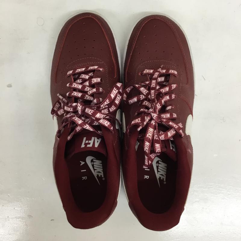 ナイキ NIKE スニーカー スニーカー 823511-605 Nike Air Force 1 Low NBA Team Red 24.5cm ロゴ、文字 白 / ホワイト / X ボルドー / ボルドー / レディース USED 古着 中古 10130255