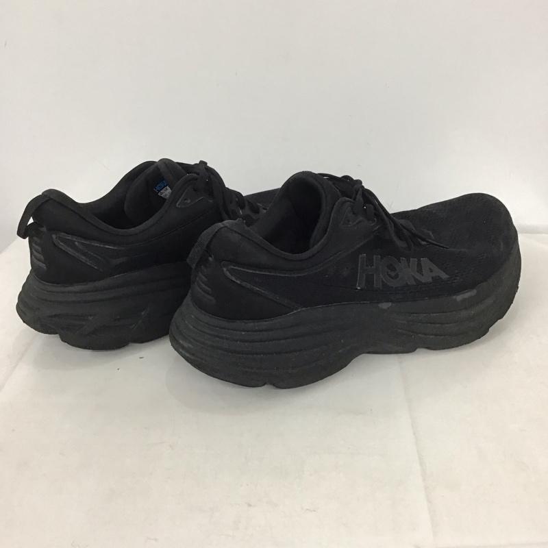 ホカオネオネ HOKA ONEONE スニーカー スニーカー 1127955 BONDI 8 X-WIDE ランニングシューズ 28cm 28.0cm ロゴ、文字 黒 / ブラック / メンズ USED 古着 中古 10132466