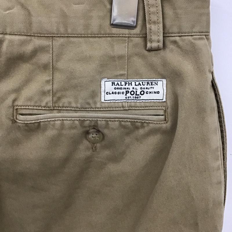 ポロラルフローレン POLO RALPH LAUREN パンツ チノパン チノパン ワイドパンツ カジュアルパンツ 32インチ 無地 ベージュ / ベージュ / メンズ USED 古着 中古 10137656