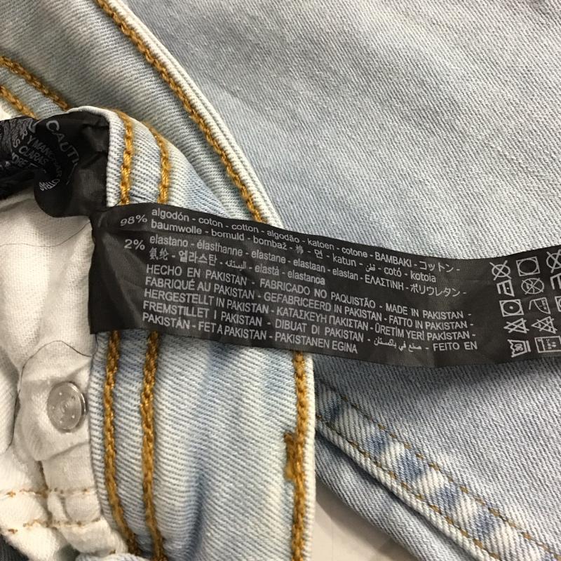 ザラ ZARA パンツ デニム、ジーンズ 40 無地 水色 / ライトブルー / レディース USED 古着 中古 10142874