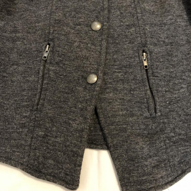 ザラ ZARA ジャケット、上着 ジャケット、ブレザー ニットジャケット M 無地 灰 / グレー / レディース USED 古着 中古 10012945