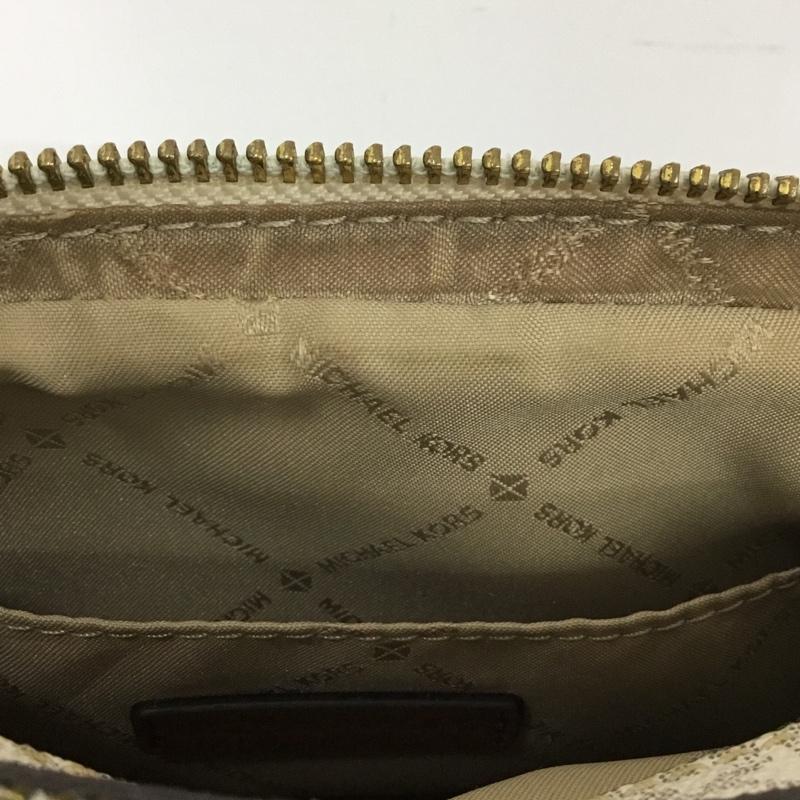 マイケルコース MICHAEL KORS ショルダーバッグ ショルダーバッグ 35S9GI7M1B ロゴ 総柄 白 / ホワイト / X 茶 / ブラウン / レディース USED 古着 中古 10125415