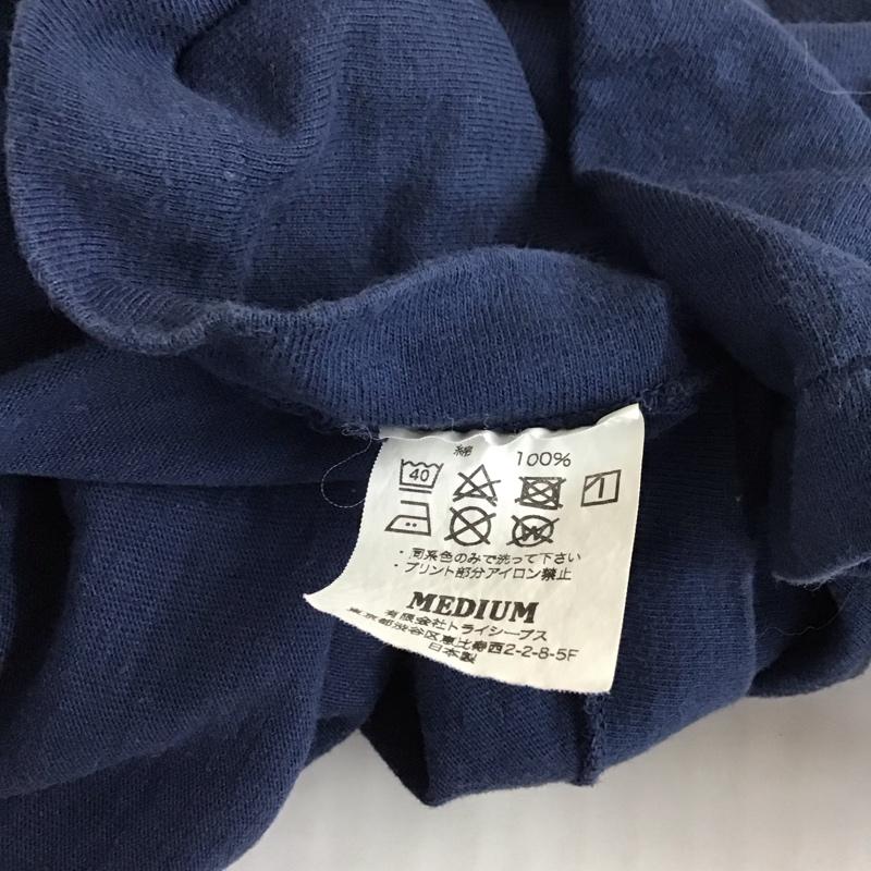 スタンダード カリフォルニア STANDARD CALIFORNIA Tシャツ 半袖 クルーネック M ロゴ、文字 紺 / ネイビー / メンズ USED 古着 中古 10118123