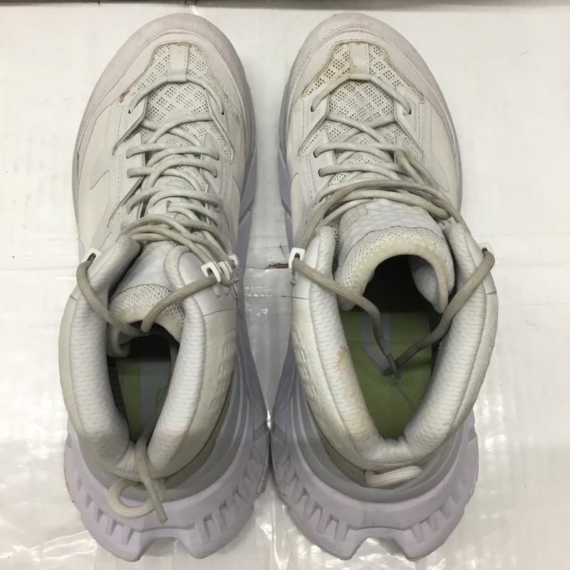 ホカオネオネ HOKA ONEONE スニーカー スニーカー 1123113 TENNINE HIKE GORE-TEX 27cm ハイキングブーツ 27.0cm ロゴ、文字 白 / ホワイト / X 灰 / グレー / メンズ USED 古着 中古 10106268