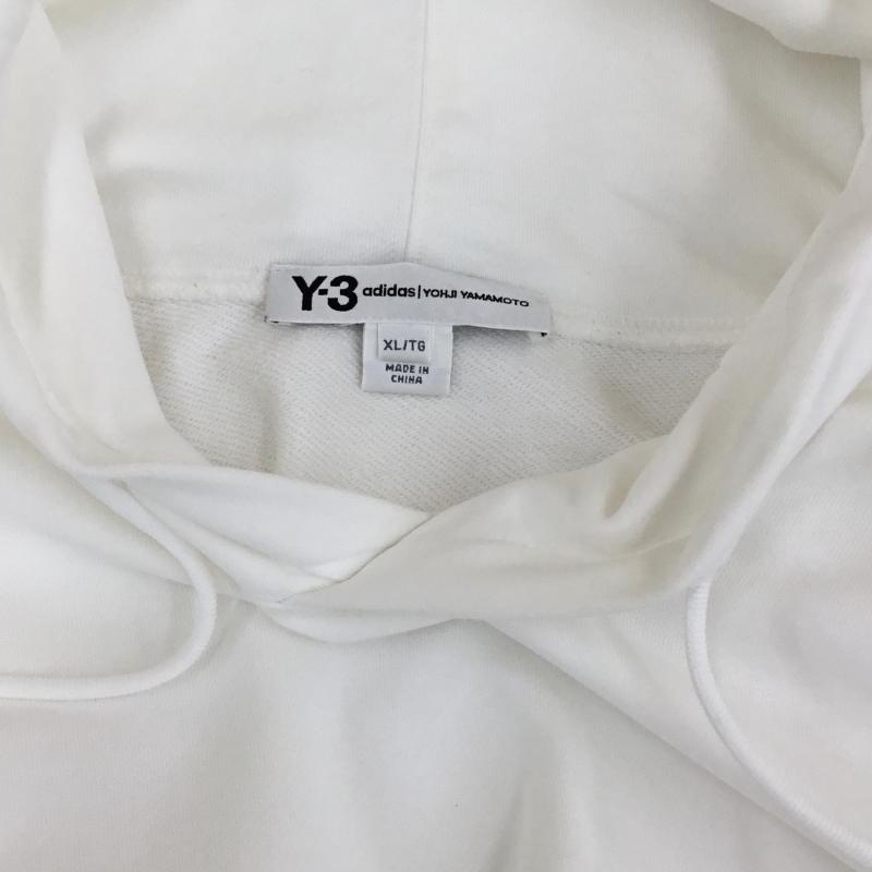 ワイスリー Y-3 パーカー 長袖 adidas DY7250 XL 無地 白 / ホワイト / メンズ USED 古着 中古 10134387