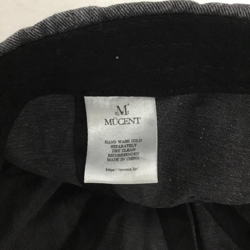 古着 USED 帽子 キャップ MUCENT ベースボールキャップ デニム ロゴ、文字 黒 / ブラック / レディース USED 古着 中古 10148866