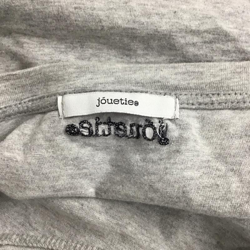 ジュエティ jouetie カットソー 半袖 081210601100 THRASHERmagazine Tシャツ コラボ M ロゴ、文字 灰 / グレー / レディース USED 古着 中古 10125255