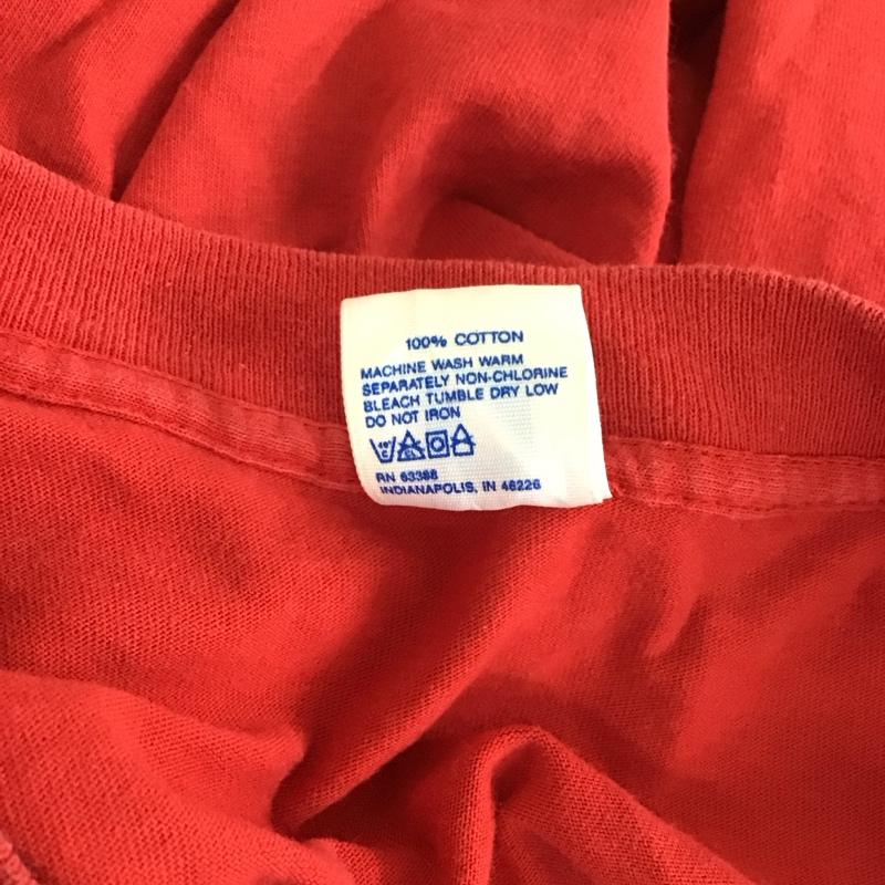 ロゴセブン LOGO7 Tシャツ 半袖 半袖カットソー プリントTシャツ クルーネックカットソー 古着 L プリント 赤 / レッド /  メンズ USED 古着 中古 10112154