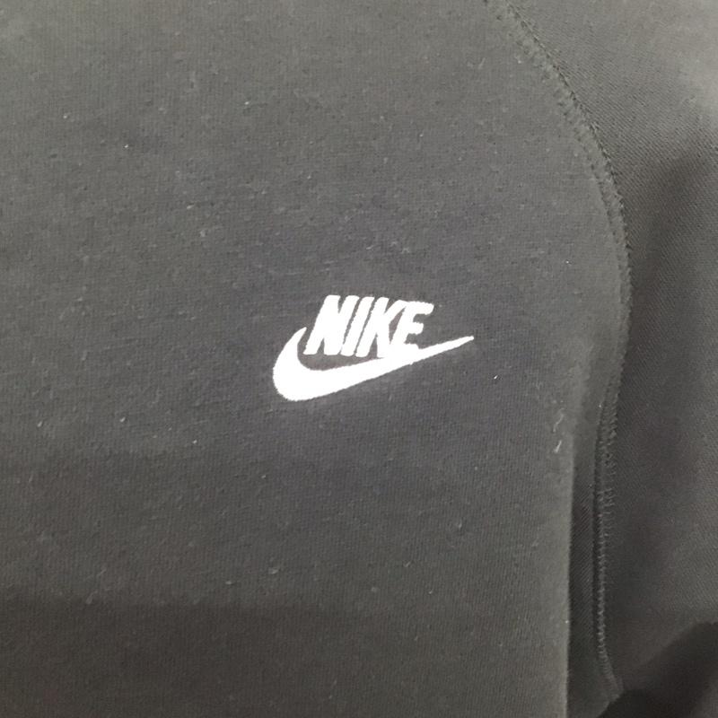 ナイキ NIKE トレーナー 長袖 fv5379-010 スウェットトレーナー クラブ 裏起毛 ラグランクルースウェット L ロゴ、文字 白 / ホワイト / X 黒 / ブラック / メンズ USED 古着 中古 10112758