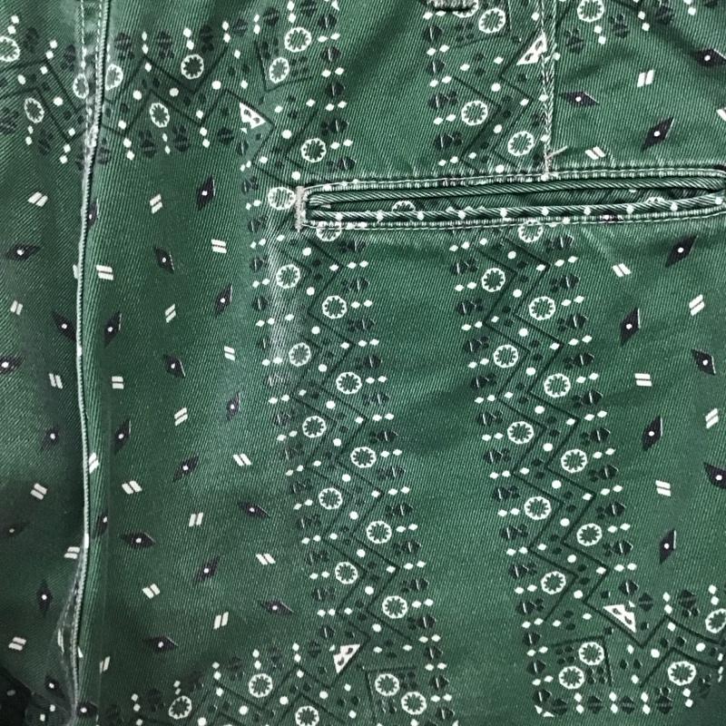 ショットブロス SCHOTT BROS. パンツ ショートパンツ ショートパンツ ハーフパンツ カジュアルパンツ 32インチ プリント 緑 / グリーン / メンズ USED 古着 中古 10134714