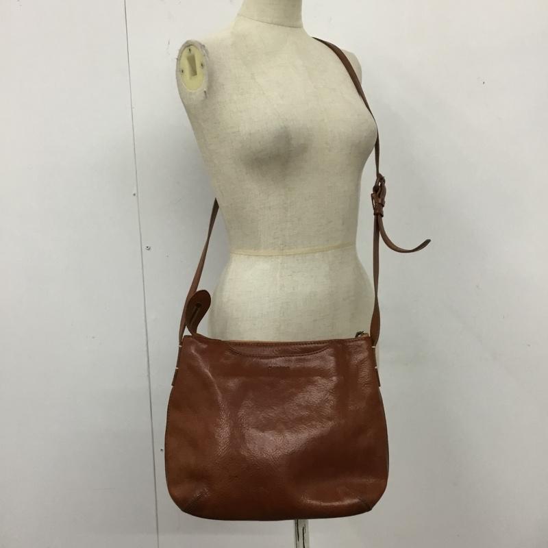 ゲンテン genten ショルダーバッグ ショルダーバッグ レザー ロゴ、文字 灰 / グレー / レディース USED 古着 中古 10122810